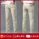 Jeep Spirit Jeep Hong Kong High-End Khaki Jeans Herren 2025 Sommer Dünner Schlankerfuß Elastizierhose Mode hellgrau 9221 Erntehosen 36 Taille 2 Fuß 8