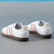阿迪达斯（adidas）休闲鞋女鞋2025年秋季新款三叶草运动鞋samba德训鞋低帮板鞋 JI2677白/奇迹紫粉/汉玉白 20 36 (2MM)