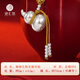 Zhenhui Silver Gourd Pendant Pure Silver 999 Fulu Pendant New Chinese Style Couple Necklace New Chinese Style Jewelry Birthday Gift for Women