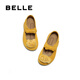 Belle (Belle) Xiaoman's same cute cat-embellished buckle Birkenstock shoes for girls, shopping mall style comfortable toast shoes 68120C85 yellow 33
