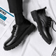 Woodpecker Leather Shoes Men's New Men's Shoes Business Casual Leather Shoes Men's Work Commuting Formal Shoes Work Black Shoes Men Black 42
