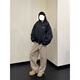 迪伽达2025美式街头复古刺绣棒球棉服外套男女潮牌短宽飞行夹棉夹克外套 ZYF-687 卡其色 常规 2XL