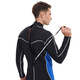 YonSub3MM men's adult diving suit one-piece snorkeling suit winter swimming supplies adult swimsuit free diving blue black 3XL