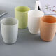 Thickened fashionable plain plastic couple cup toothbrushing cup wash cup round mouthwash cup water cup 300ml color random one pack