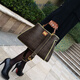 Anymic Bag Bag Women's Bolso Bag Bag Bag Bag Bag Women's Bucket 2025 Nuevo nicho de gran capacidad Bag de hombro Marrón oscuro