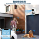 Zhishujia Home Outdoor Wireless-Kameramonitor 360-Grad-Panorama-High-Definition-Nachtsicht-Doppelobjektiv AI Smart Dual-Screen-Fotografie Mobiltelefon Fernstimme PTZ-Sicherheit 2K-Einzelkamera Standardversion Innen