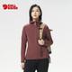 北极狐（FJALLRAVEN） 女士G1000抓绒衣 2025徒步连帽衫 户外运动保暖外套86990 410磨砂紫 XS