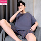Modal summer short-sleeved shorts for men's pure cotton thin pajamas for outdoor casual sports home clothing large size suit 9922 L