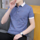Septwolves 2025 NUEVA SUMER SUMMERS Camiseta de manga corta Camiseta de moda de moda casual Polo de collar masculina Seda de hielo a media manga blanca_qy679 m