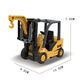 Léopard Light Aley Power Alloy Inertial Engineering Véhicule Excavator Hook Machine Bulldozer Forklift Simulation Modèle Boy Child's Toys's Glw Alliage Small Excavator + Camion à benne basculante 847