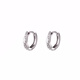 Nilan Fat Donglai same style pt950 platinum earrings for women PT950 ear buckle with diamond feel platinum earrings moissanite ear ring light twist diamond