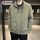 Woodpecker (TUCANO) Jacket Men's Autumn and Winter Stand Collar Casual Workwear Korean Style Windproof Tops Men's Military Green XL