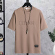 Semir-Männer kurzärmelig T-Shirt Modetrend Ins Casual Sommer Einfacher Teenager Schwere halbärmelige T-Shirt Rundkragen Kleidung H829 White + Grey M.