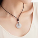 Chow Tai Fook Jadeite Peace Button Jade Pendant Necklace with String K63153