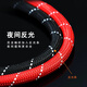 Dog leash 2 meters 3 meters long reflective dog rope large medium small dog Teddy Golden Retriever pet dog leash black three-piece set collar + chest + rope 1.5 meters S size about 5-12 Jin Jin equals 0.5 kg