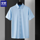 Lomon short-sleeved white shirt for men summer thin 2025 ice silk free ironing professional wedding long-sleeved shirt formal blue inch shirt 6212 blue short-sleeved + navy blue short-sleeved 3XL [36-37 sizes - weight 165-180Jin [Jin equals 0.5 kg]]