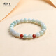 Zhou Taisheng same price 11.11 A goods jade beads and southern red simple single circle bracelet birthday gift for girls