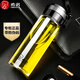希诺（HEENOOR）玻璃杯 480ML-695ML 泡茶杯子 附杯套 适合男士 使用场景多样 695ML_专柜款_送黑色提绳套_