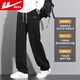 Pull-back casual pants for men, winter velvet pants, men's loose wide-leg pants, versatile sports pants, men's comfortable trousers, men's pants