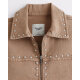 ABERCROMBIE & FITCH女装25夏季新款美式复古翻领铆钉工装牛仔夹克外套KI144-5025 棕黄色 M (165/96A)