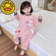 G.DUCKKIDS Girls One-piece Pajamas Spring and Autumn Style Girls Cute Cartoon Sleeping Bag Baby Protective Casual Home Creeping Clothes Purple-Culomi (Lycra Cotton) 80 cm Recommended Height 70-80cm 1-2 Years Old