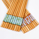 High-end bamboo chopsticks for natural household use, new pure natural wooden chopsticks, 5-20 pairs per person, mildew-proof and high temperature resistance, 5-color household chopsticks, 5 pairs, active style, no Specifications