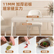 Yajuxuan French Rock Slab Dals Dining And Chair Combination Cream Style Blanc Ménage moderne Small Apartment Square Table à manger carré 1047p # Caterpillar Dining Chaise Six 75 cm de large [Style de crème texturée]