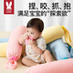 More Rabbit children's anti-scare candy pillow, soothing pillow, side sleeping pillow for infants and toddlers, multifunctional sleep aid 0-3 years old, solid color