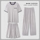 Carsemkeitn Modal Men's Pajamas Летние летние брюки с тремя частями.