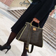 Anymic Bag Bag Women's Bolso Bag Bag Bag Bag Bag Women's Bucket 2025 Nuevo nicho de gran capacidad Bag de hombro Marrón oscuro