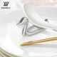 Ni Zhier 304 stainless steel duck chopstick holder household chopstick holder spoon holder hotel restaurant tea house banquet tabletop DW1222 duck chopstick holder gold