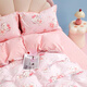 Mercury Home Textiles three/four piece set of pure cotton 100% cotton three/four piece quilt cover and pillowcase children's student dormitory set Sakura KT cartoon animal/infant category A bed sheet (quilt cover 150*210cm)