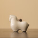 2025 New High-End Boutique Ru Kiln Become Rich Soon Zodiac Horse Tea Pet Ceramic Ornament Decoration Living Room Home Become Rich Soon Tea Pet - 1 piece