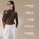 Modal camellia skin-beautifying clothing half turtleneck bottoming shirt women's autumn and winter thermal underwear inner wear long-sleeved top sweater