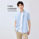 Giordano Camisa antihorolita de algodón puro de algodón puro ropa formal a cuadros a cuadros de manga corta 01045460