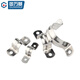 GUWANJI stainless steel U-shaped pipe clamp, riding pipe hoop bracket, pipe buckle, hose hoop, water pipe clamp buckle, 304 thin section, M16, 50 pcs/pack