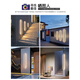 Grand View Garden (DGY) outdoor wall light minimalist outdoor indoor long strip light villa wall door super bright courtyard pillar 003U 9227-[Rainproof model] 9227-80cm-Neutral light-