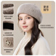 JIUMU pure wool beret autumn and winter warm woolen painter hat Japanese British retro classic versatile hat for women