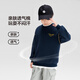 Zuoxi Children's Clothing Boys' Sweaters 2025 New Children's Autumn Clothing Contrast Color Letter Print Big Children's Tops Yellow 160
