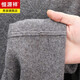 Hengyuanxiang high-end 100% pure woolen sweater men's half turtleneck 2026 autumn and winter new style jacquard versatile pullover sweater trendy forest green 420g, thickened sheep wool M 165