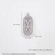 Laomiao platinum pendant vajra solid platinum auspicious and wishful birthday gift for wife about 9.47g