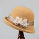 Woodpecker (TUCANO) French retro woolen hat for women, autumn and winter curled woolen felt hat, fashionable and versatile fisherman hat, outdoor basin hat, trendy off-white M (56-58cm)