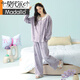 
Modal [Xinjiang Cotton] Spring and Summer New Pajamas Women's Pure Cotton Long Sleeve Flower Pants Cotton Leisure Home Clothing 3E3291 M [7A Xinjiang Cotton]