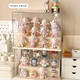 Pulian acrylic transparent hand-made ornament display cabinet is suitable for Bubble Mart display box. Large three-layer ladder model can hold 12-15 dolls without installation.