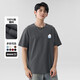 
220g pure cotton 2025 Glacier Blue Short Sleeve T-shirt for Women in Summer T-shirt Sweet Student Top B701YL 1692 Dark Gray L