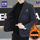 ROMON men's woolen suit jacket autumn and winter Korean version high-end cotton thickening youth casual short woolen coat gray cotton 2XL recommended 140-155Jin Jin equals about 0.5 kg