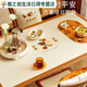 Qingye table mat, coffee table tablecloth, waterproof and oil-proof dining table mat, TV cabinet, book, stain-proof, household leather oval, Xishi Lianlian-2 80*140cm