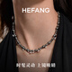 HEFANG He Fang Jewelry Bubble Nebula Necklace Clavicle Chain Light Luxurious and High-Level Women's Birthday Gift for Girlfriend Galaxy Gray