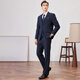 Shanshan suit suit wool three-piece men's business anti-wrinkle easy-care suit wedding groom professional formal suit