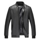 Baseball Uniform Single Jacket Men's Autumn and Winter Velvet Thickened Loose and Versatile Men's Leather Jacket Black Regular M 100Jin Jin is equal to 0.5kg -120Jin Jin is equal to 0.5kg